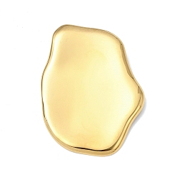 Самородки 304 из нержавеющей стали большие кулоны, реальный 18 k позолоченный, самородки очарование, 53.5x38.5x7.5 мм, отверстие : 4.5 мм