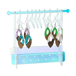 Разноцветный Стойка для хранения акриловых сережек в стиле лазерной вешалки, красочный, 155 * 135 * 82 мм
