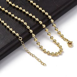 Настоящее золото 18K Ожерелья-цепочки из латуни с покрытием стойки для женщин, долговечный, без свинца и без кадмия, реальный 18 k позолоченный, 18.19 дюйм (46.2 см)