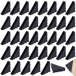 Black Plastic Triangle Corner Protector, Guards Cover Cushion, for Ceramic, Glass, Metal Sheet Transportation Protection, Black, 65x50x12mm