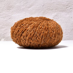 Шоколадный Пряжа из шерсти и полиэстера, для ткачества, вязание крючком, цвет шоколада, 0.5 мм, 200м/моток