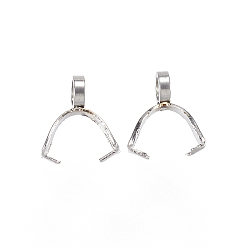 Нержавеющая Сталь Цвет Устойчивы к потускнению 304 нержавеющая сталь для ледорубов, цвет нержавеющей стали, 9x6x2.5 мм, отверстие : 2.5 мм, штифты : 0.3x0.6 мм