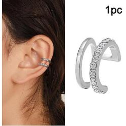 Платина Сплав манжеты серьги, с имитацией жемчужина бисера, цепочка-оберег, платина