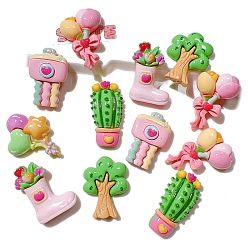 (52) Непрозрачная лаванда Непрозрачные смоляные кабошоны, разнообразные, разноцветные, 19~34 мм