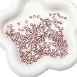 Old Rose Transparent Acrylic Beads, Old Rose, 5x4mm, Hole: 1.2mm, about 100pcs/Set