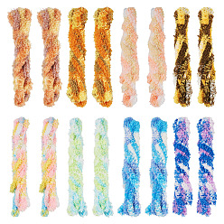 (52) Непрозрачная лаванда 16шт 8цвета плюшевые палочки своими руками, стебли синели, трубочисты, материал для детских поделок, разноцветные, 7 мм, 1 м / шт, 2 шт / цвет