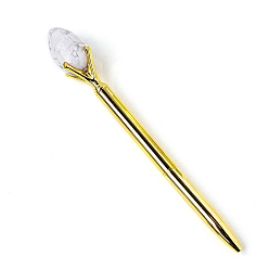 Говлит Шариковая ручка из натурального говлита в форме яйца, шариковая ручка из нержавеющей стали, офисные школьные принадлежности, 155 мм