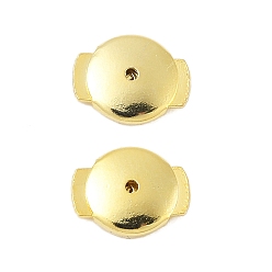 Золотой 925 орехи из стерлингового серебра, плоско-круглые, золотые, 9x7x2 мм