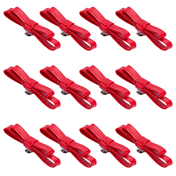 (123L) Белый крем непрозрачный блеск 12шт. пряжки для обуви из искусственной кожи, бабочка, огнеупорный кирпич, 80 мм