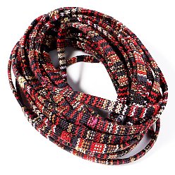 Indian Red Ethnic Style Cotton Thread, DIY Jewelry Accessories, Indian Red, 5mm, about 5.03 Yards(4.6m)/Set