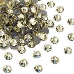 80100 Jonquil Камни preciosa® crystal hotfix с плоской основой, чешский хрусталь, круглый(438 11 612 шатон роза вива 12 ®), 80100 нарцисс, ss 8 (2.3~2.5 мм)