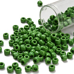 (47) Opaque Mint Green Тохо 3/0 круглые бусины, японский бисер, (47) непрозрачный мятно-зеленый, 5.5 мм, отверстие : 1.5 мм, Около 60 шт / 10 г