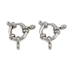 Нержавеющая Сталь Цвет 304 пружинные кольца из нержавеющей стали, цвет нержавеющей стали, 12x4.5 мм, отверстие : 2.5 мм