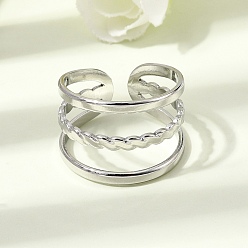 Нержавеющая Сталь Цвет 304 открытые кольца манжеты из нержавеющей стали, цвет нержавеющей стали, 14.5 мм, 18 мм