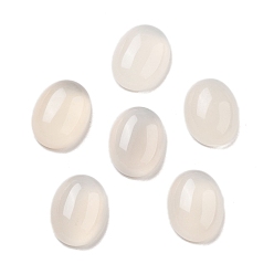 Натуральный Агат Натуральные белые агатовые кабошоны, овальные, 16x12x5 мм
