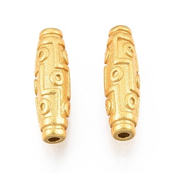 Golden Messing Perlen, Cadmiumfrei und Nickel frei und Bleifrei, Reis, golden, 16x5 mm, Bohrung: 1.4 mm