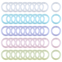 (52) Непрозрачная лаванда 150 шт. 5 цвета pp пластиковый переплет из листов с шарнирными кольцами, разноцветные, 22x3 мм, внутренний диаметр: 14.5 мм, 30 шт / цвет