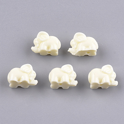 Кукурузный Шелк Синтетических коралловых бусин, окрашенные, слон, цвет колоса кукурузы, 10x14.5x8.5 мм, отверстие : 2 мм