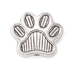 Plata Antigua Abalorios de aleación de estilo tibetano, garra de perro, plata antigua, 12x14x3.5 mm, agujero: 1.4 mm, Sobre 488 unidades / 1000 g