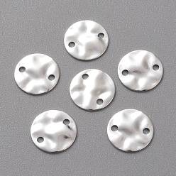 Посеребрённый Соединители латунные звенья, долговечный, плоско-круглые, твист, 925 серебро покрытием, 10x1 мм, отверстие : 1.4 мм