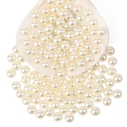 Бежевый 100 кабошоны из пластика имитация жемчуга шт, полукруглый, бежевые, 4x2 мм