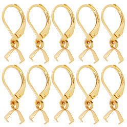 Золотой 50 шт. 304 фурнитура для сережек из нержавеющей стали с застежкой-молнией и подвесками, золотые, 23.5x12x2.5 мм, контактный: 0.8 мм и 0.6 мм