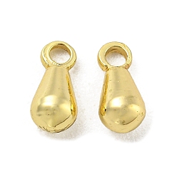 Золотой Стойки обшивки латунные подвески, падение удлинителя цепи, долговечный, без свинца и без кадмия, слеза, золотые, 6x3 мм, отверстие : 1.2 мм