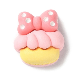 Food Непрозрачная смола декодирует кабошоны, мультяшный декодер кабошонов для изготовления ювелирных изделий, торт, 22.5x20.5x10 мм