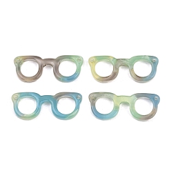 Светло-Голубой Пластиковые подвески, форма стекла, Небесно-голубой, 11x27x2.5 мм, отверстие : 1.4 мм