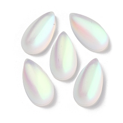 Прозрачный АВ Синтетические кабошоны из лунного камня, слеза, ясно AB, 24.5x13x18 мм
