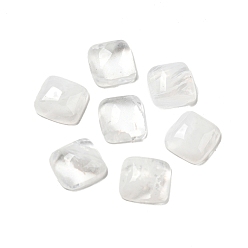 Wassermelone Stein Glas Wassermelonen Stein Glas Cabochons, Viereck, 12~12.5x12~12.5x5.5~6 mm