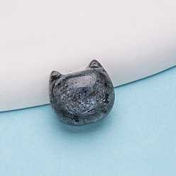 Лабрадорита Природные лабрадорита бисер, кошка, 20 мм, отверстие : 1.1 мм