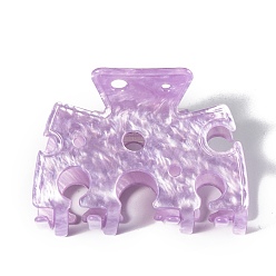 Средний Фиолетовый Акриловые коготь заколки, средне фиолетовый, 72x52x46 мм