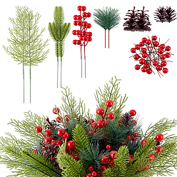 (52) Непрозрачная лаванда 160 шт. искусственные сосновые иголки из смолы и ПВХ, Новогоднее украшение, разноцветные, 31~338x26~98x4~48 мм