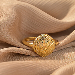 Horse Eye Латунные регулируемые кольца для женщин, золотые, лошадиный глаз , внутренний диаметр: регулируемый