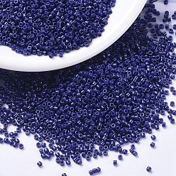 (DB2143) Opaque Dyed Navy MIYUKI Delica Beads, Cylinder, Japanese Seed Beads, 11/0, (DB2143) Opaque Dyed Navy, 1.3x1.6mm, Hole: 0.8mm, about 100000pcs/500g