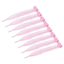 Бледно-Розовый 10 пары полиэстеровых шнурков для обуви, розовый жемчуг, 820x30x0.2 мм