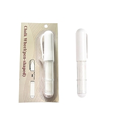 Белый Профессиональная портная меловая ручка, портновский маркер для ткани, мел, швейный инструмент, белые, 105x20 мм