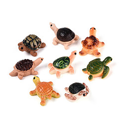 (52) Непрозрачная лаванда Непрозрачная смола декодирует кабошоны, черепаха, разноцветные, 27.5~35.5x19~26.5x12~17 мм