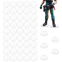 Круглые Акриловые подставки для демонстрации фигурок, прозрачные, круглые, 3.15x0.6 см