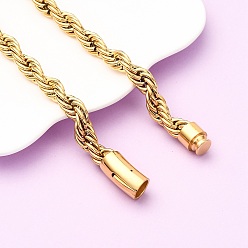 Настоящее золото 18K 10мм 304 ожерелья из цепей из нержавеющей стали, ионное покрытие (ip), реальный 18 k позолоченный, 19.09 дюйм (48.5 см)