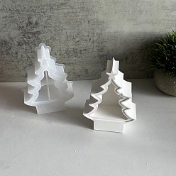 Рождественская елка Силиконовые скульптурные формы для хэллоуина своими руками, формы для литья смолы, для уф-смолы, изготовление ювелирных изделий из эпоксидной смолы, рождественская елка, 131x95x41.5 мм