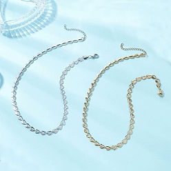 (52) Непрозрачная лаванда 2 шт. 2 цвета 304 цепочки из нержавеющей стали в форме сердца для женщин, разноцветные, 15.75 дюйм (40 см), 1 шт / цвет