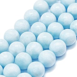 Каламин / гемиморфит Бусы из натурального гемиморфита, круглые, 12 мм, отверстие : 1.2 мм, около 33 шт / нитка, 15.75'' (40 см)