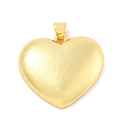 Сердце Стойки обшивки латунные подвески, долговечный, реальный 18 k позолоченный, сердце, 28x26x6 мм, отверстие : 3x5 мм