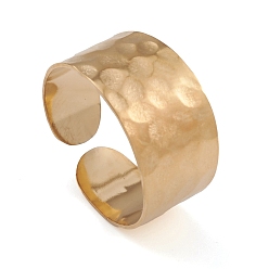 Настоящее золото 14K Ионное покрытие (ip) 304 открытые манжеты из нержавеющей стали для женщин, реальный 14 k позолоченный, внутренний диаметр: 17.2 мм