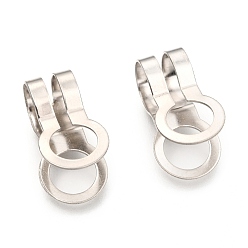 Нержавеющая Сталь Цвет Не тускнеют 304 шариковые цепные соединители из нержавеющей стали, цвет нержавеющей стали, 23x12 мм, отверстие : 8 мм, подходит для шариковой цепи 8 мм