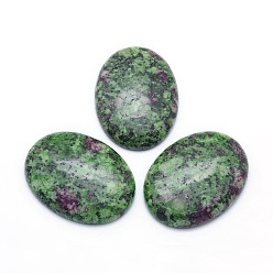 Ruby in Zoisite Natural Ruby in Zoisite Cabochons, Oval, 40x30x7.5~8mm