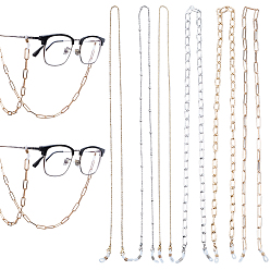 (52) Непрозрачная лаванда 6 ПК 6 стили цепочки для очков, шейный ремешок для очков, разноцветные, 28.9~30.7 дюйм (73.5~78 см), 1 шт / стиль