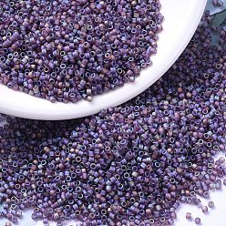 (DB0869) Матовый Прозрачный Розовато-лиловый AB Бусины miyuki delica, цилиндр, японский бисер, 11/0, (дБ 0869) матовый прозрачный лиловый ab, 1.3x1.6 мм, Отверстие: 0.8 мм, о 2000 шт / бутылка, 10 г / бутылка